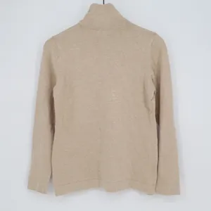 Joseph A. Sweater Womens M Turtleneck Tan Long Sleeve Fine Knit Good thumbnail 5