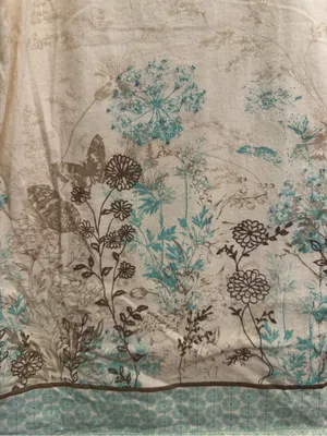 Y2K Vintage Large Tie Shoulder Pinch Bodice Butterfly Floral V Neck Tank Top thumbnail 3