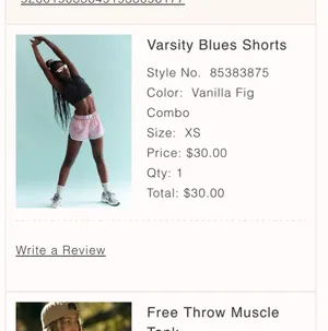 Free People Varsity Blues Shorts thumbnail 2