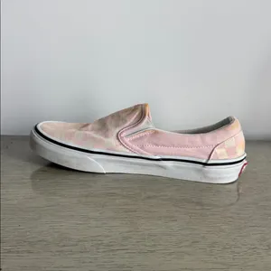 Vans Pink and Off White Checkered Slip-On Flats Size 7.5 thumbnail 7