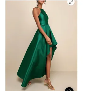 Lulu’s Broadway Show Emerald Green High-Low Gown Size M thumbnail 2