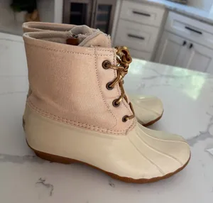 Sperry Gold Shimmer Duck Boots thumbnail 1