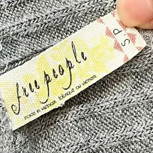 Free People Waffle Knit Thermal Distressed Drippy Asymmetrical Long Sleeve Top S thumbnail 12