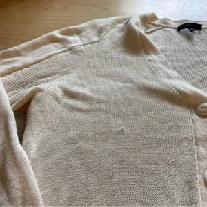 RAG & BONE Cream‎ Fine Wool Button Front Cardigan Size XS thumbnail 3