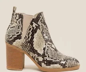 MIA Julissa Snake Skin Ankle Boot size 8.5 thumbnail 1