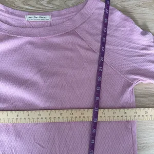 Free People XS Snowy Thermal Oversized Tunic Light Pink Relaxed Lounge Preppy thumbnail 8