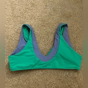 93 Play Street - Madi V Neck Bikini Top - Periwinkle thumbnail 3