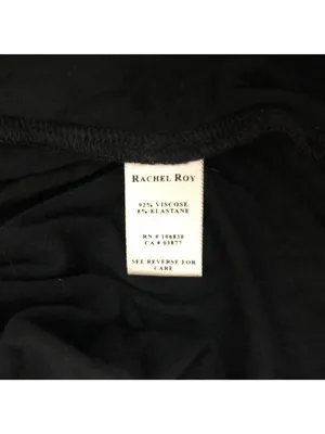 Rachel Roy Black Sleeveless Draped Front Dress XS Stretch thumbnail 4
