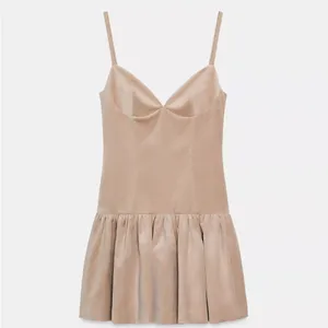 🔥Sale🔥 Nwt Zara Short Voluminous Strappy Dress Size Xs thumbnail 8