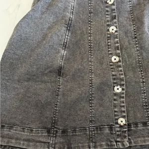 Free People Black Wash Denim Dress Size Small thumbnail 2