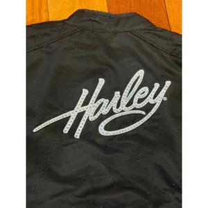 Harley Davidson Womens Black‎ Motorcycle Jacket Full Zip Logo Embroidered Size M thumbnail 9