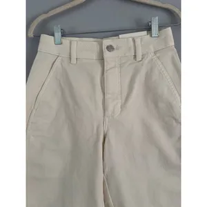 NWD Everlane The Utility Barrel Pant in Bone Crop Wide Leg Denim Jeans Size 2 thumbnail 8