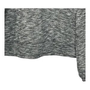 Madewell Space Dye Puff Sleeve‎ Sweatshirt Womens Large Grey Marled Casual Top thumbnail 5