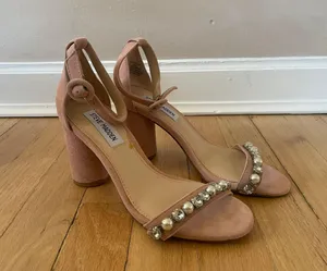 Steve Madden Blush Sparkle Heels thumbnail 1