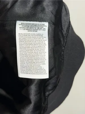 NEW Vans Piper Stadium Vest Black Wool Blend Varsity Bomber‎ Preppy Streetwear thumbnail 10