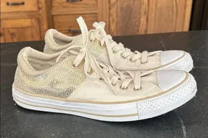 Converse Chuck‎ Taylor All Stars Madison low top sneaker gold cream women’s 8 thumbnail 1