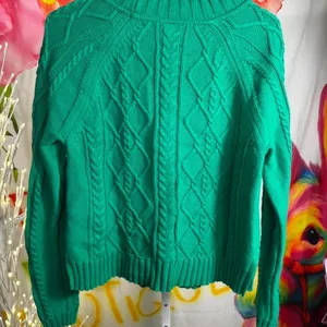 010. Gap green cable knit sweater Size S thumbnail 3