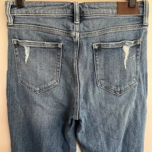 Hidden Jeans Distressed Straight‎ Leg Raw Hem Denim Medium Blue Size 28 thumbnail 11