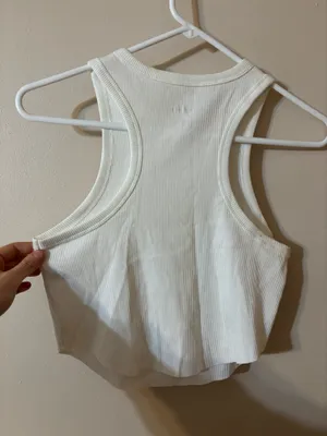 Wild Fable Cropped White Tank thumbnail 3