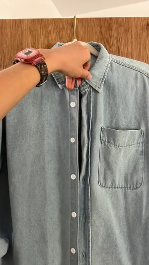 Oversized Jean shirt Blue Size L thumbnail 8