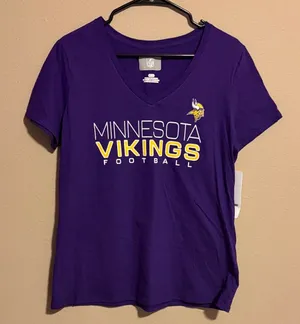 National Football League Minnesota Vikings V-Neck T-Shirt thumbnail 1