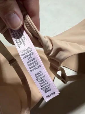 Victoria’s Secret t-shirt lightly lined wireless bra nude 36C thumbnail 7