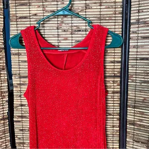 Sparkling Red Sleeveless Dress thumbnail 3
