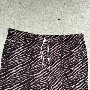 Nine West Sleepwear Purple Zebra Print Soft Joggers thumbnail 3