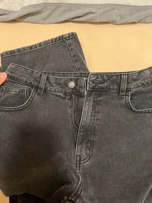 Pretty Little Thing Washed black high rise boyfriend jeans thumbnail 6