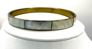 Abalone bangle bracelet thumbnail 1