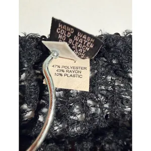 Only Hearts Helena Stuart Sequin Knit Sleeveless Top Black Small thumbnail 5