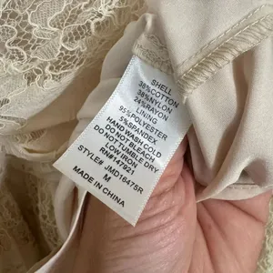 Just Me Ivory Delicate Lace Spaghetti Strap Romantic Midi Dress Medium thumbnail 7