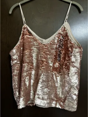Sequin shirt Pink Size L thumbnail 1