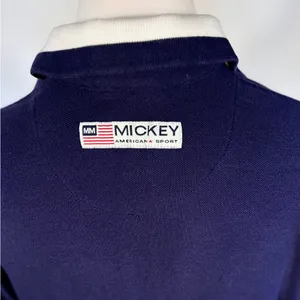 Vintage Y2K Disney Store Mickey Salutes The Flag Embroidered Polo Dress Sz M 💛 thumbnail 9