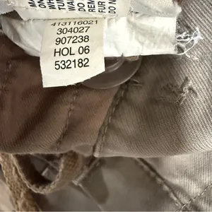 Y2K GAP Utility Parka Jacket Faux Fur Hood Tan Khaki Women’s Small thumbnail 11