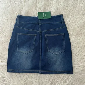 Halara Flex High Waisted Mini Washed Denim Casual Skirt Bright Blue Denim XS thumbnail 6