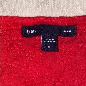 🎀 3/$20 Gap women’s small Henley‎ red knit blouse thumbnail 5