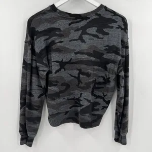 Rails Ramona Iron Camo Print Gray Black Sweatshirt Pullover‎ Top Women’s Size XS thumbnail 5