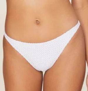 NWT aerie extra small andie x demi Moore white eyelet crochet bikini bottom thumbnail 1