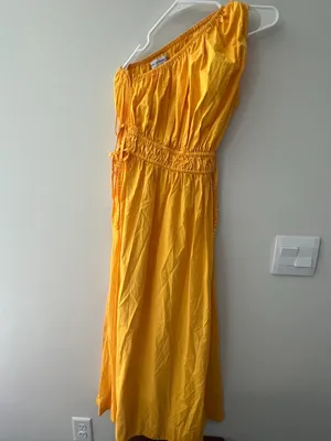 Faithfull The Brand‎ La Ora Midi Dress - Citrus size 4 thumbnail 8