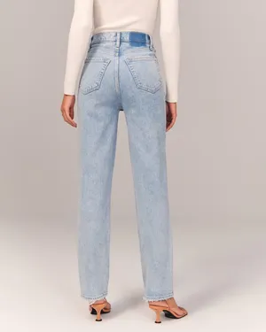 Abercrombie 90s Straight High-Rise jeans thumbnail 3