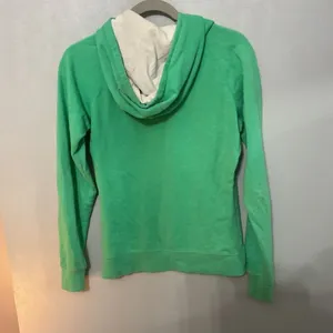The North Face Womens Hoodie Green Solid Pullover Fleece Small thumbnail 3