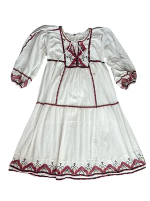 Free People FP Women’s Sweet Escape Embroidered White Long Sleeve Midi Dress S thumbnail 10