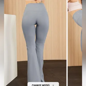 🌲Fabletics PureLuxe High Waisted Flare Yoga Leggings Lululemon Align Inspo M thumbnail 6