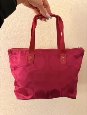 Fuchsia Coach Getaway Signature Nylon Packable Weekender Mini Tote Bag 2013 thumbnail 2