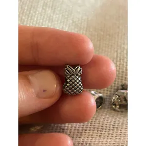 A494 charm bracket silver plated 5 pcs Gray thumbnail 2