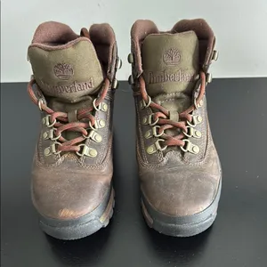 Timberland Women's Dark Brown Leather Boots Sz‎ 6.5 thumbnail 2