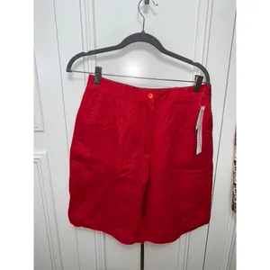 Women's Medium Shorts 2 Piece Set Geranium Red & Animal Print‎ Casual thumbnail 2
