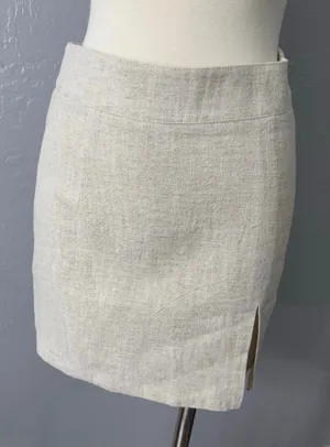 Princess Polly Lioness The Lola Mini Skirt, Oatmeal, 2 thumbnail 1