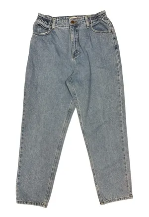 LL Bean Women's Light‎ Wash Original Relaxed Stretch Jeans Size 10P thumbnail 1